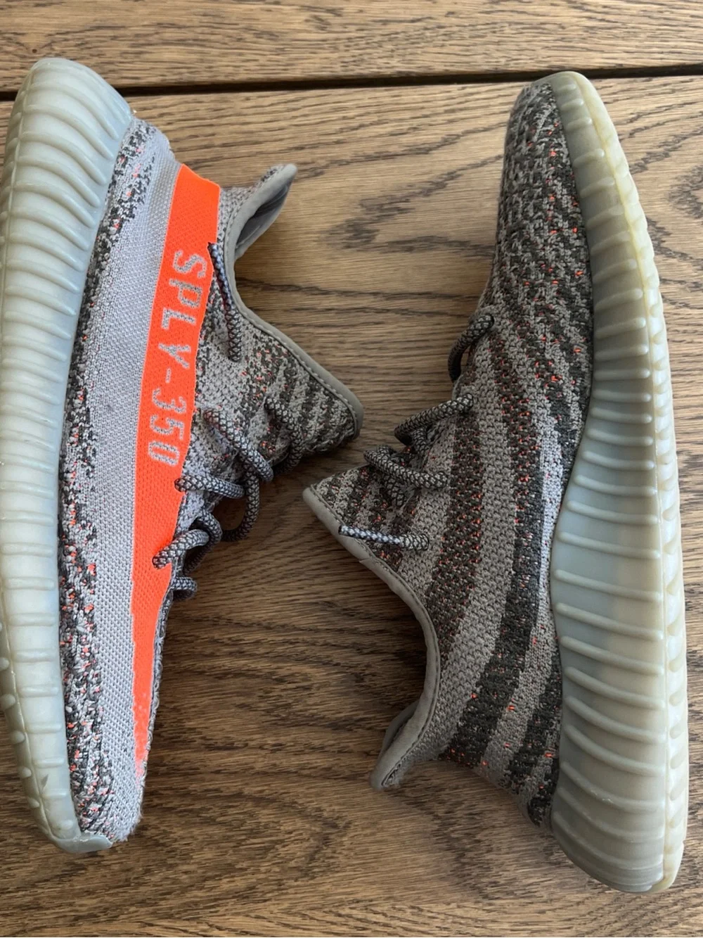 Adidas Yeezy Boost 350 V2 Gray with Orange Stripe
